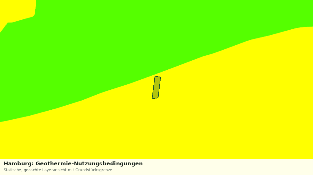 Statische Kartenansicht: Hamburg: Geothermie-Nutzungsbedingungen