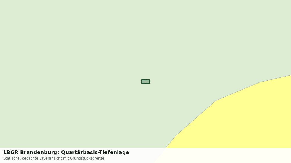 Statische Kartenansicht: LBGR Brandenburg: Quartärbasis-Tiefenlage