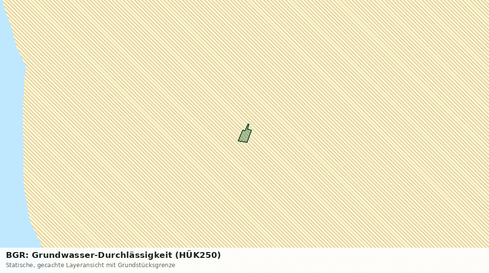 Statische Kartenansicht: BGR: Grundwasser-Durchlässigkeit (HÜK250)