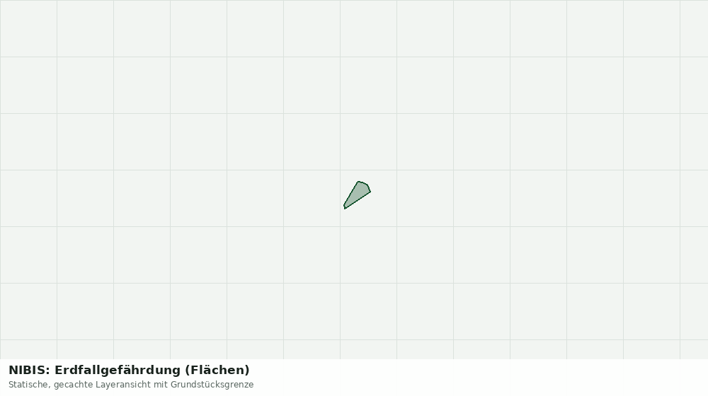 Statische Kartenansicht: NIBIS: Erdfallgefährdung (Flächen)