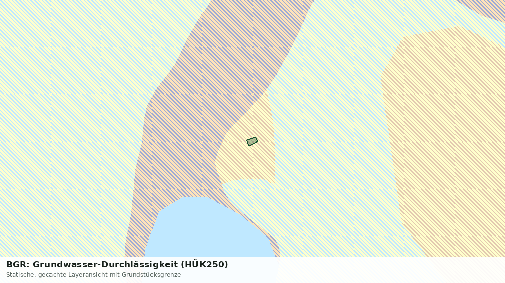 Statische Kartenansicht: BGR: Grundwasser-Durchlässigkeit (HÜK250)