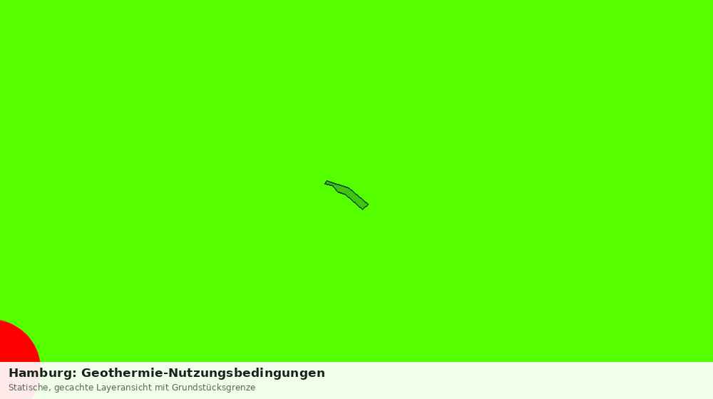 Statische Kartenansicht: Hamburg: Geothermie-Nutzungsbedingungen