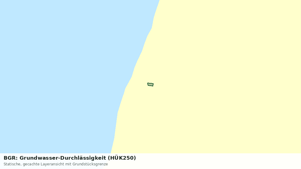 Statische Kartenansicht: BGR: Grundwasser-Durchlässigkeit (HÜK250)