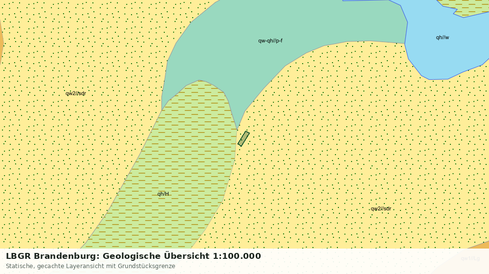 Statische Kartenansicht: LBGR Brandenburg: Geologische Übersicht 1:100.000
