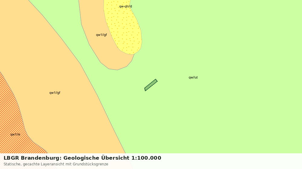 Statische Kartenansicht: LBGR Brandenburg: Geologische Übersicht 1:100.000