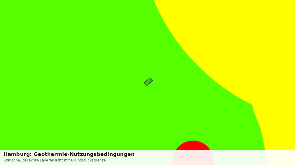 Statische Kartenansicht: Hamburg: Geothermie-Nutzungsbedingungen