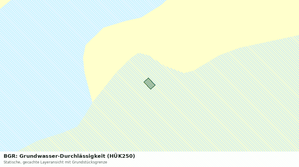 Statische Kartenansicht: BGR: Grundwasser-Durchlässigkeit (HÜK250)
