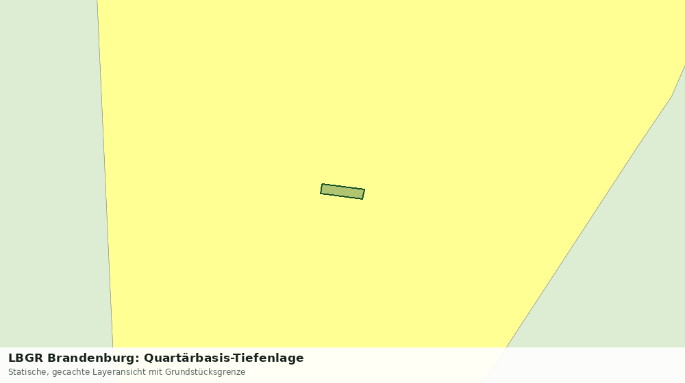 Statische Kartenansicht: LBGR Brandenburg: Quartärbasis-Tiefenlage