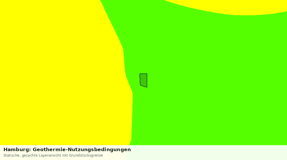 Statische Kartenansicht: Hamburg: Geothermie-Nutzungsbedingungen