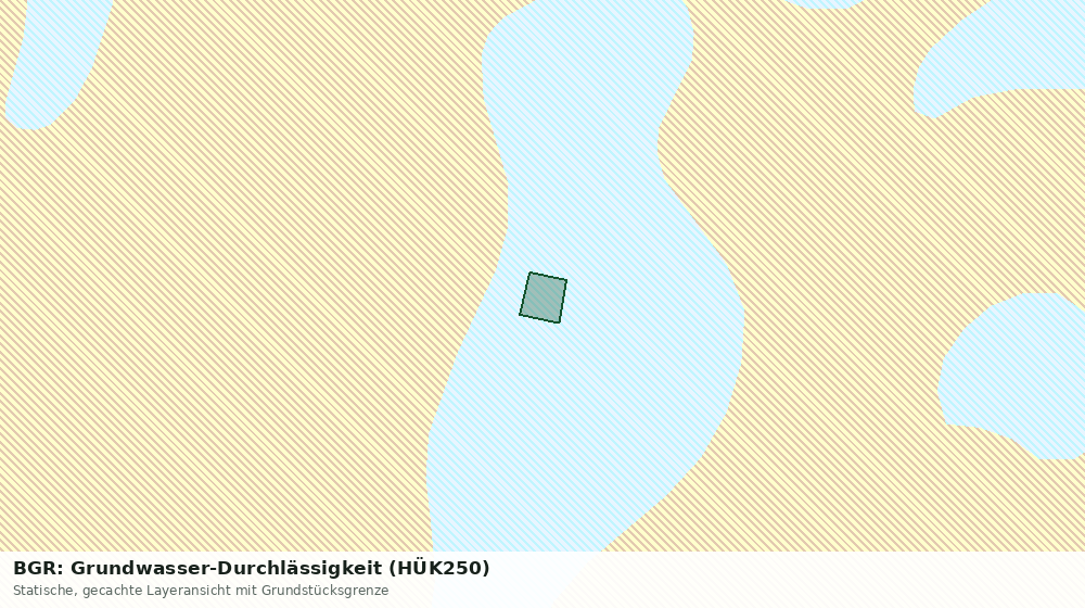 Statische Kartenansicht: BGR: Grundwasser-Durchlässigkeit (HÜK250)