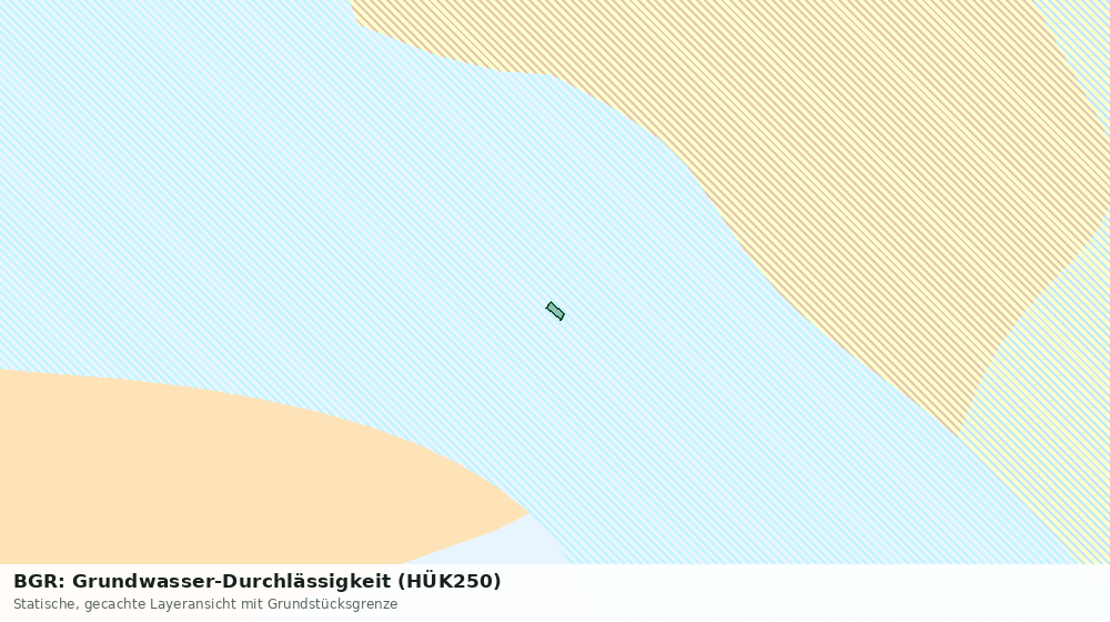 Statische Kartenansicht: BGR: Grundwasser-Durchlässigkeit (HÜK250)