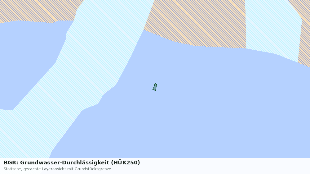 Statische Kartenansicht: BGR: Grundwasser-Durchlässigkeit (HÜK250)