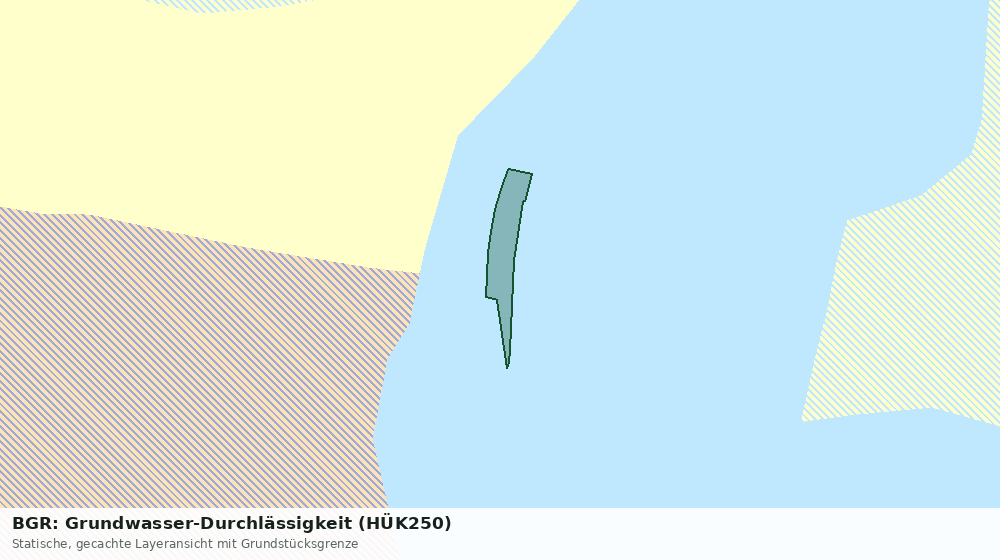 Statische Kartenansicht: BGR: Grundwasser-Durchlässigkeit (HÜK250)