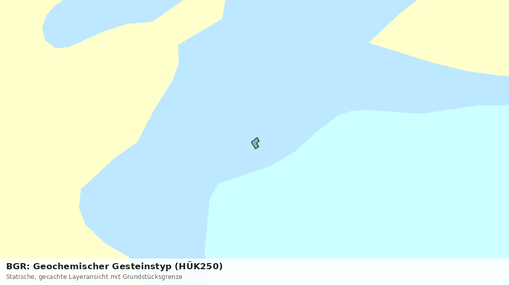Statische Kartenansicht: BGR: Geochemischer Gesteinstyp (HÜK250)