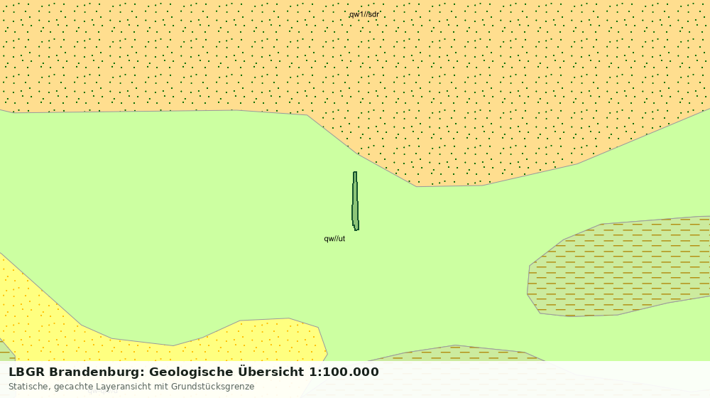 Statische Kartenansicht: LBGR Brandenburg: Geologische Übersicht 1:100.000