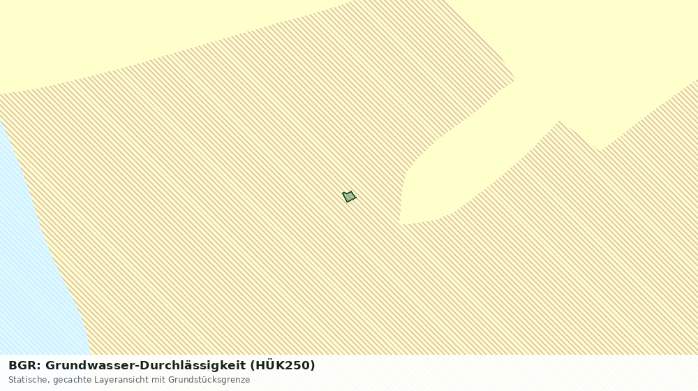Statische Kartenansicht: BGR: Grundwasser-Durchlässigkeit (HÜK250)