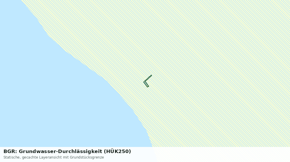 Statische Kartenansicht: BGR: Grundwasser-Durchlässigkeit (HÜK250)