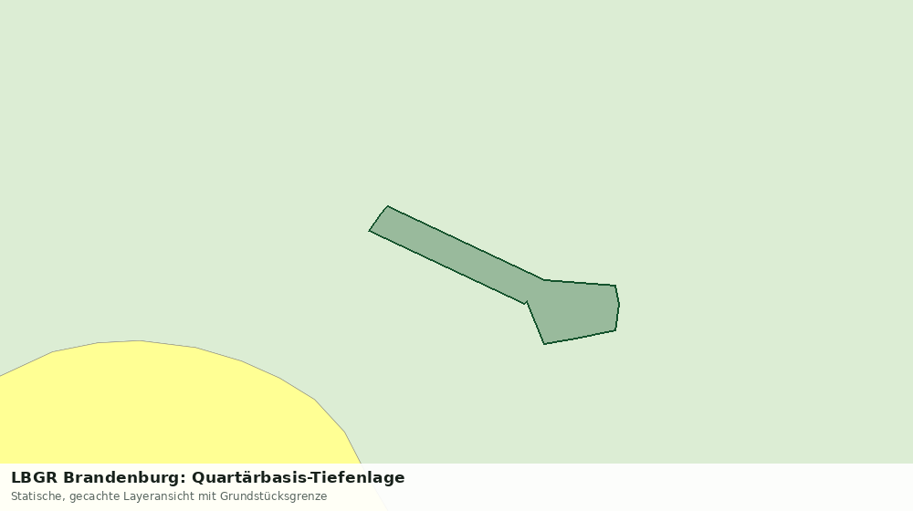 Statische Kartenansicht: LBGR Brandenburg: Quartärbasis-Tiefenlage