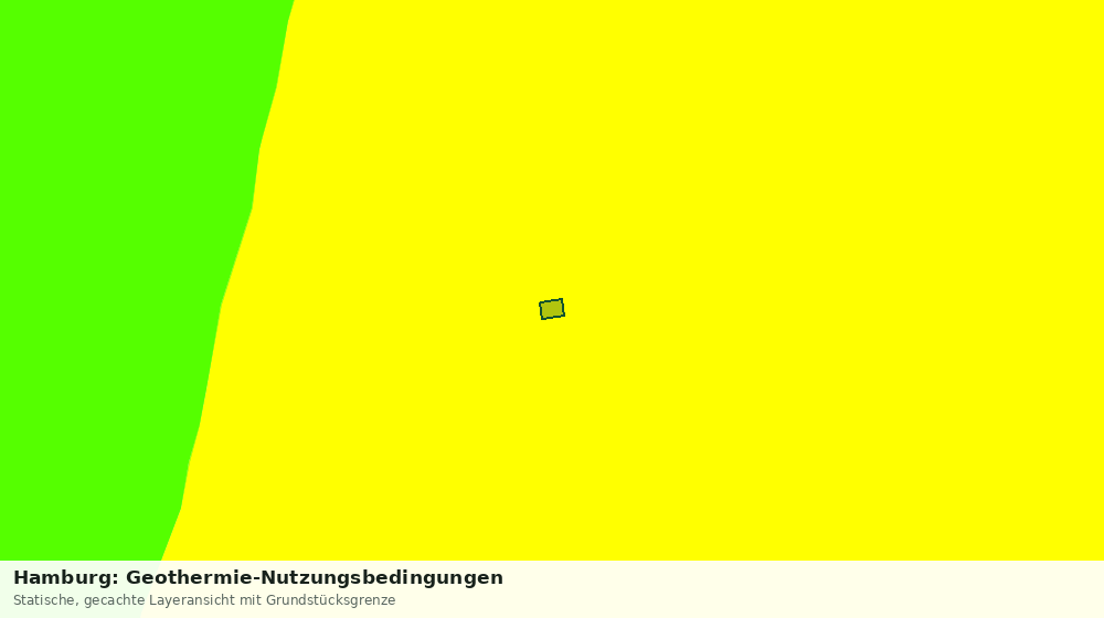 Statische Kartenansicht: Hamburg: Geothermie-Nutzungsbedingungen