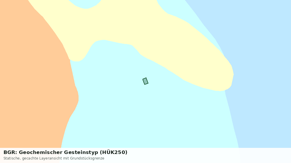 Statische Kartenansicht: BGR: Geochemischer Gesteinstyp (HÜK250)