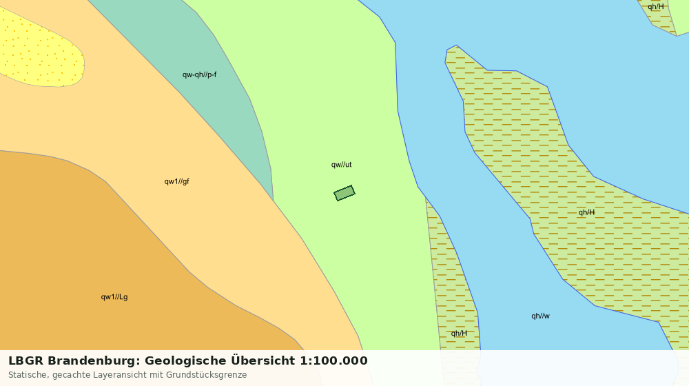 Statische Kartenansicht: LBGR Brandenburg: Geologische Übersicht 1:100.000
