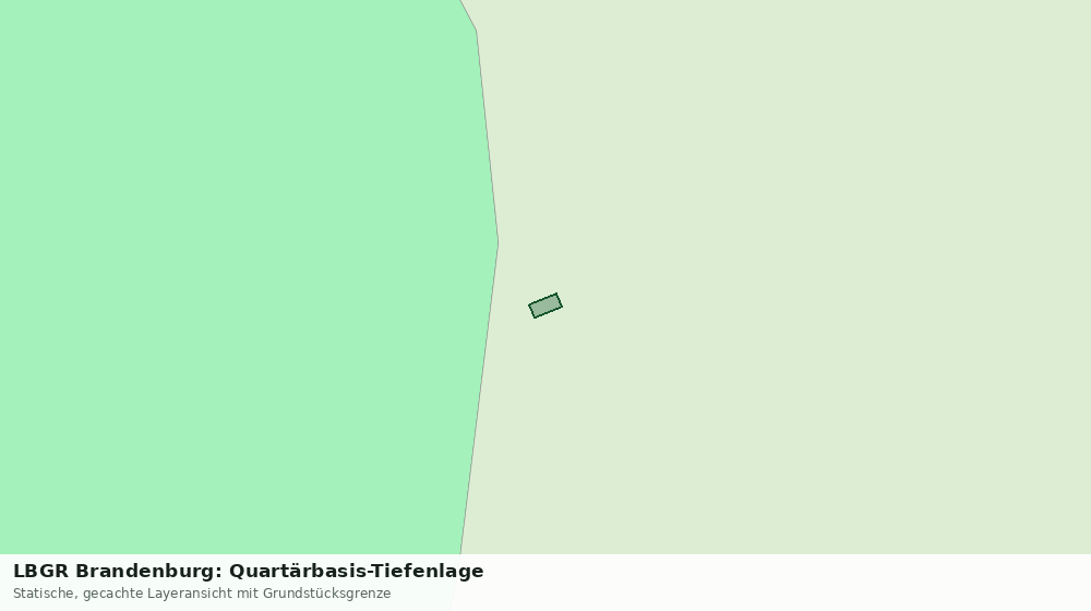 Statische Kartenansicht: LBGR Brandenburg: Quartärbasis-Tiefenlage