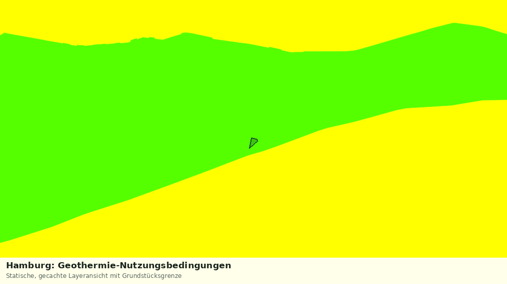 Statische Kartenansicht: Hamburg: Geothermie-Nutzungsbedingungen