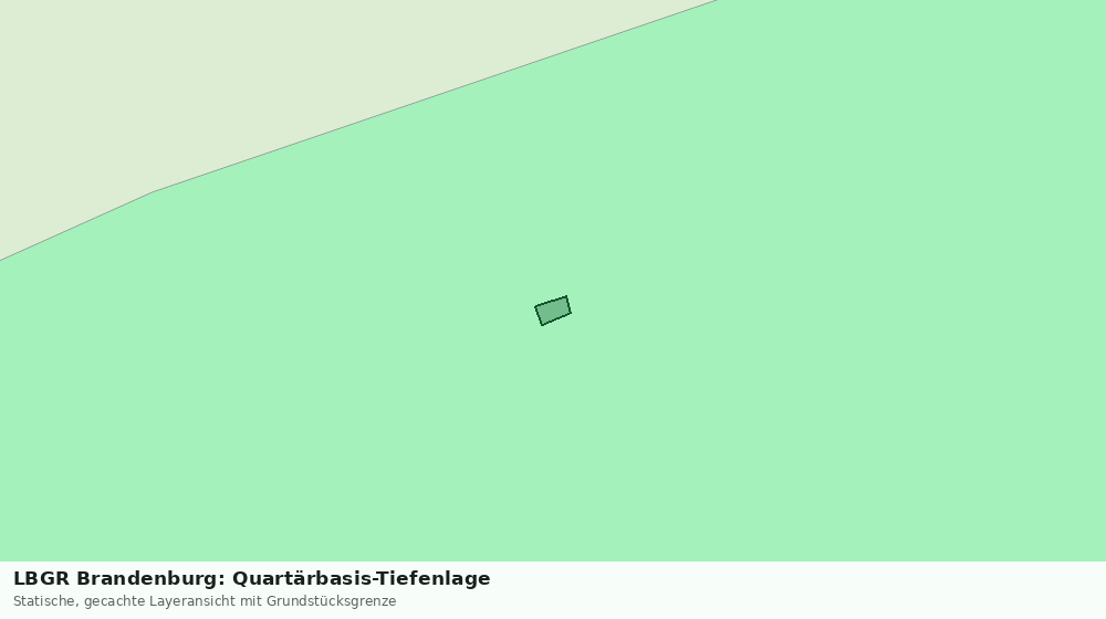 Statische Kartenansicht: LBGR Brandenburg: Quartärbasis-Tiefenlage