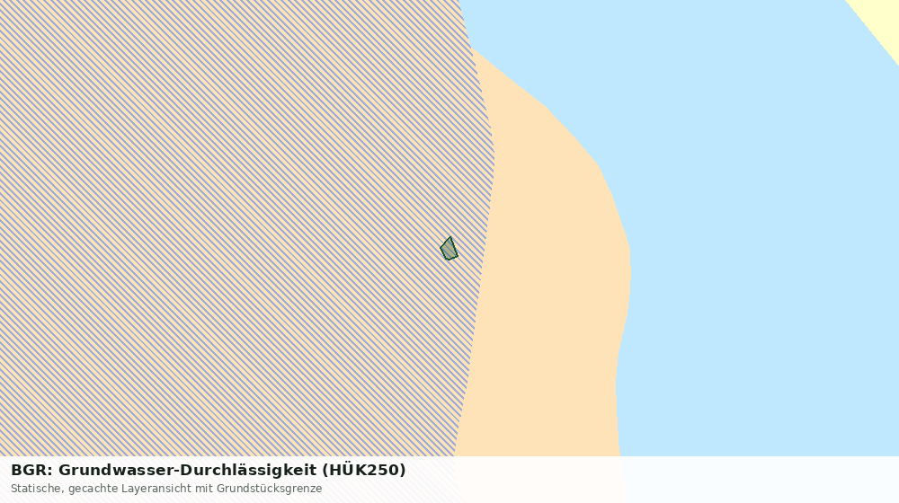 Statische Kartenansicht: BGR: Grundwasser-Durchlässigkeit (HÜK250)