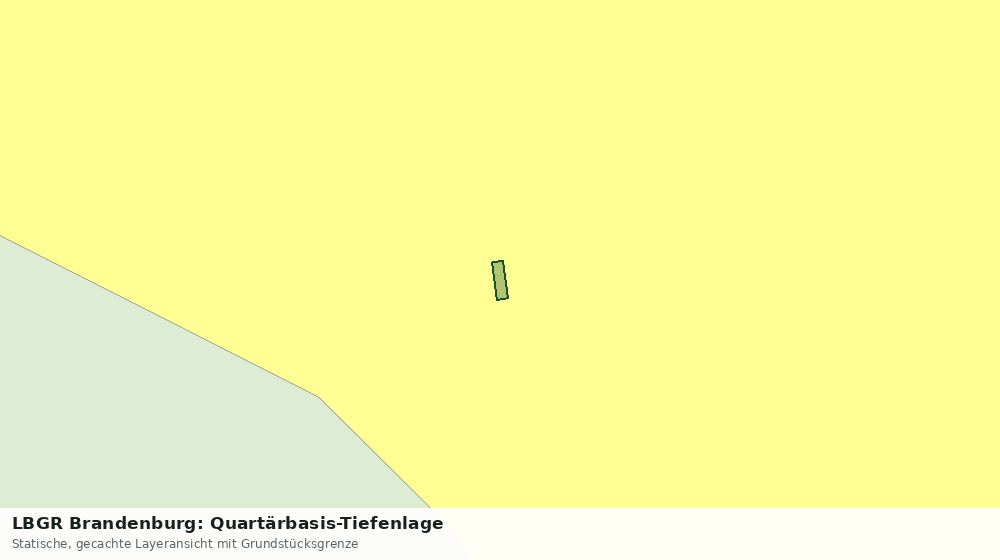 Statische Kartenansicht: LBGR Brandenburg: Quartärbasis-Tiefenlage