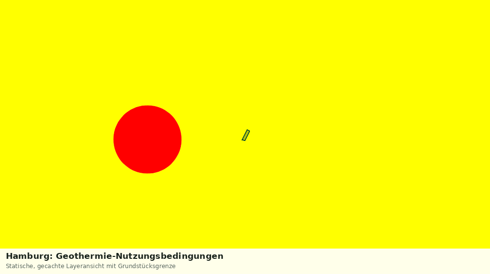 Statische Kartenansicht: Hamburg: Geothermie-Nutzungsbedingungen