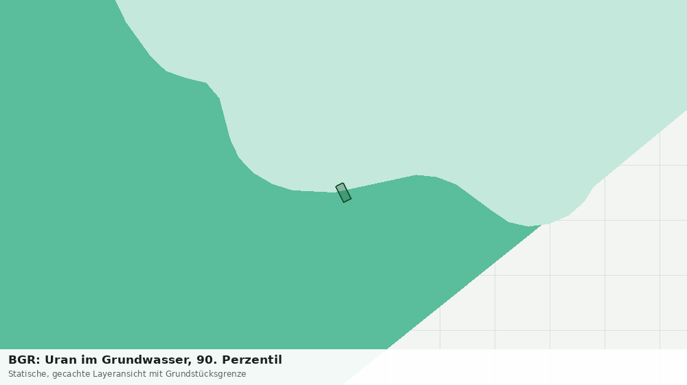 Statische Kartenansicht: BGR: Uran im Grundwasser, 90. Perzentil
