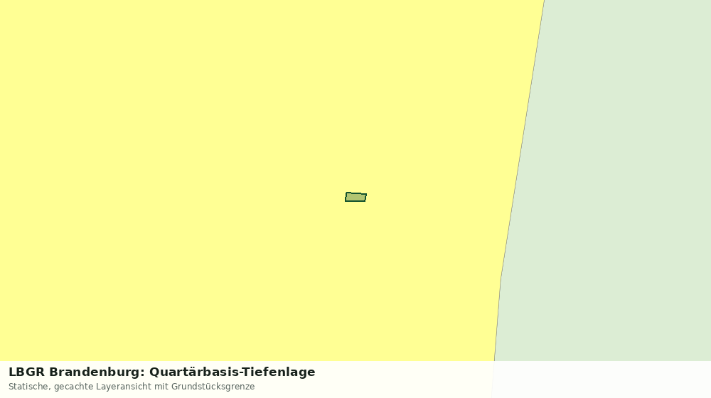 Statische Kartenansicht: LBGR Brandenburg: Quartärbasis-Tiefenlage