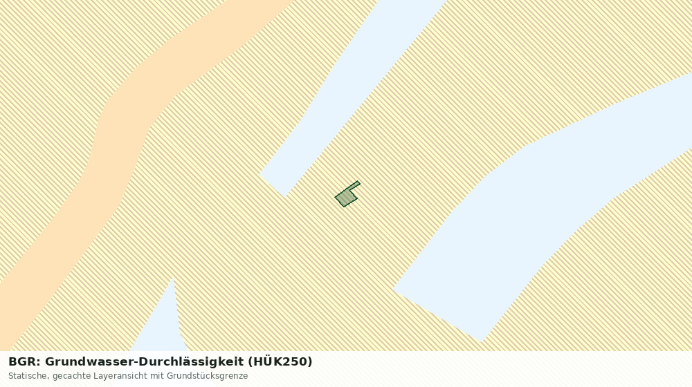 Statische Kartenansicht: BGR: Grundwasser-Durchlässigkeit (HÜK250)