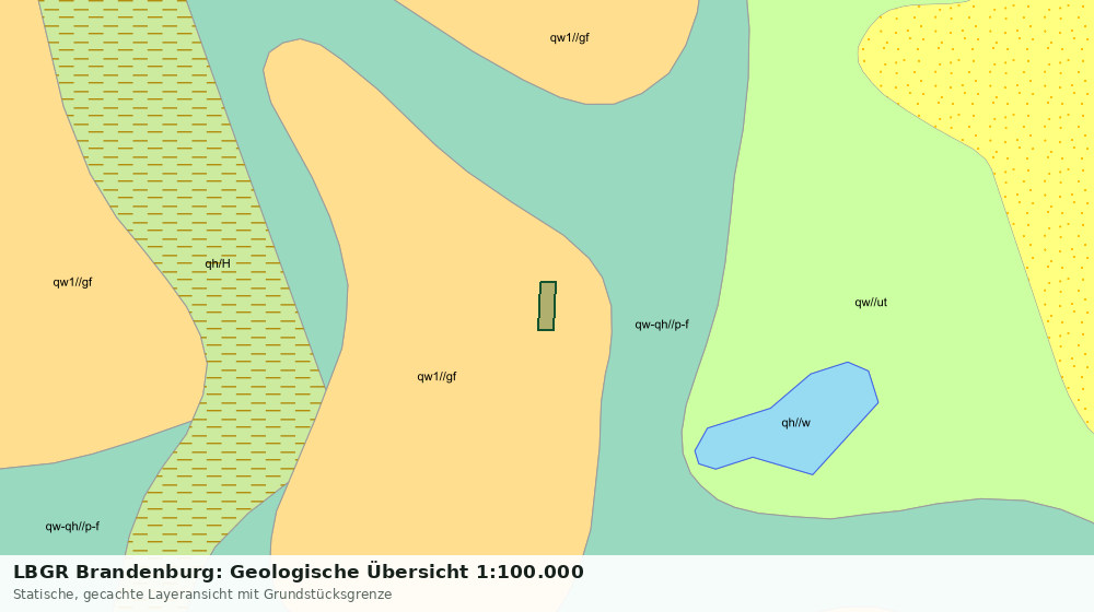 Statische Kartenansicht: LBGR Brandenburg: Geologische Übersicht 1:100.000