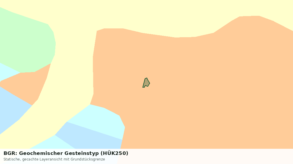 Statische Kartenansicht: BGR: Geochemischer Gesteinstyp (HÜK250)