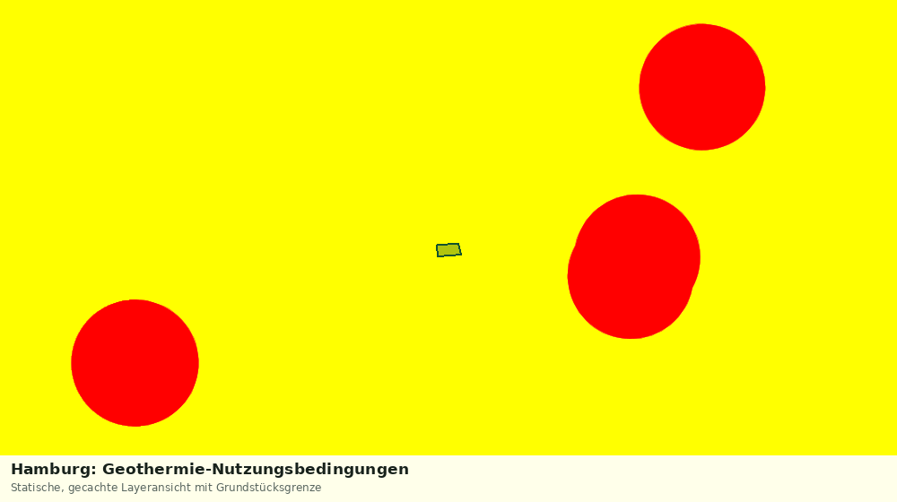 Statische Kartenansicht: Hamburg: Geothermie-Nutzungsbedingungen