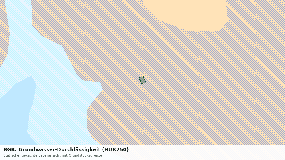 Statische Kartenansicht: BGR: Grundwasser-Durchlässigkeit (HÜK250)
