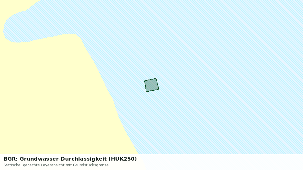 Statische Kartenansicht: BGR: Grundwasser-Durchlässigkeit (HÜK250)