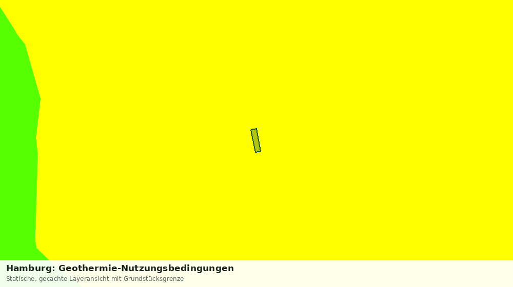 Statische Kartenansicht: Hamburg: Geothermie-Nutzungsbedingungen