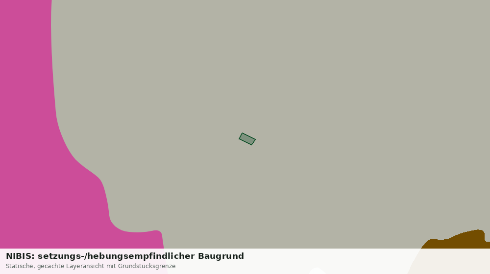 Statische Kartenansicht: NIBIS: setzungs-/hebungsempfindlicher Baugrund