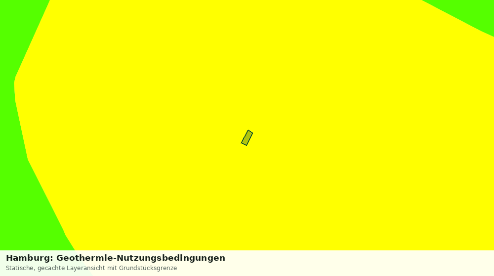 Statische Kartenansicht: Hamburg: Geothermie-Nutzungsbedingungen