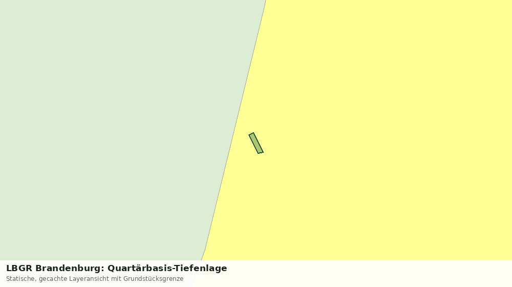 Statische Kartenansicht: LBGR Brandenburg: Quartärbasis-Tiefenlage