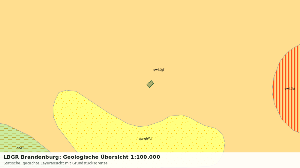 Statische Kartenansicht: LBGR Brandenburg: Geologische Übersicht 1:100.000