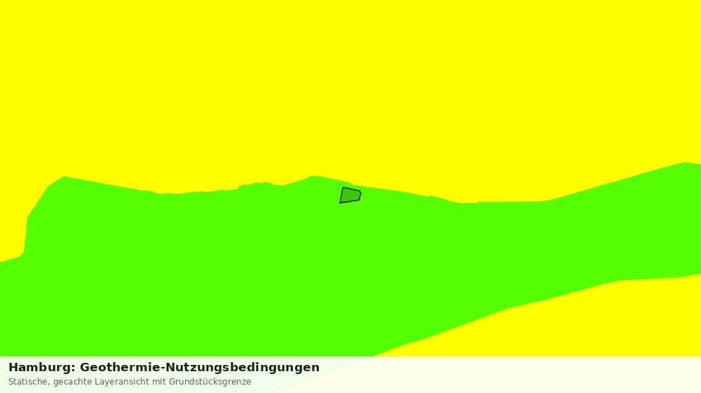 Statische Kartenansicht: Hamburg: Geothermie-Nutzungsbedingungen