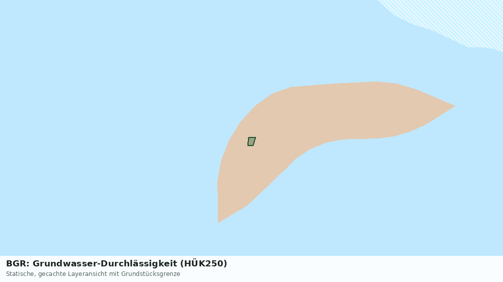 Statische Kartenansicht: BGR: Grundwasser-Durchlässigkeit (HÜK250)