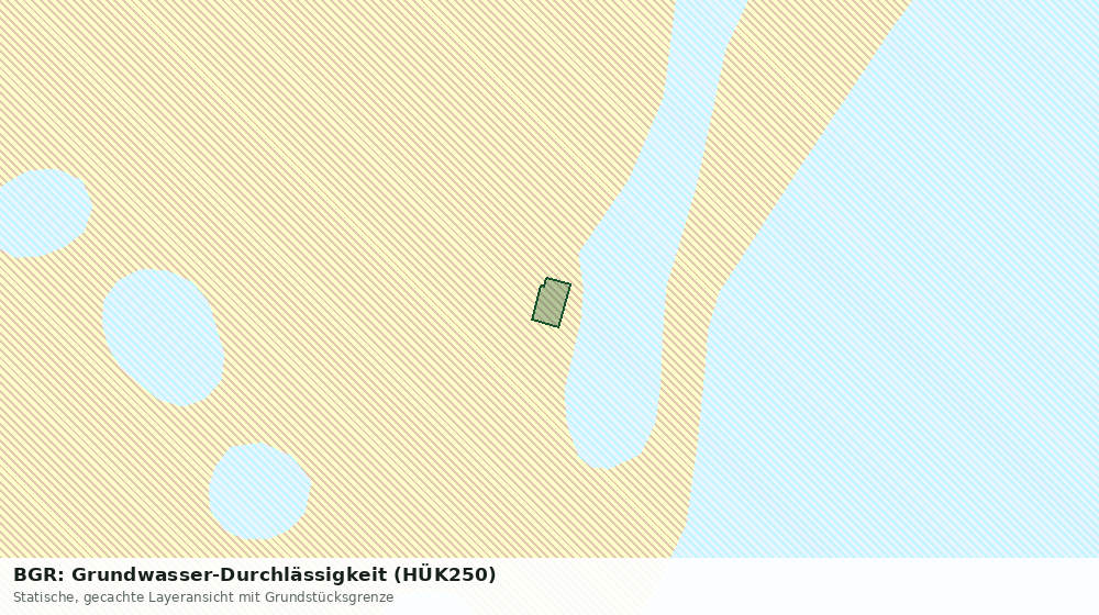 Statische Kartenansicht: BGR: Grundwasser-Durchlässigkeit (HÜK250)