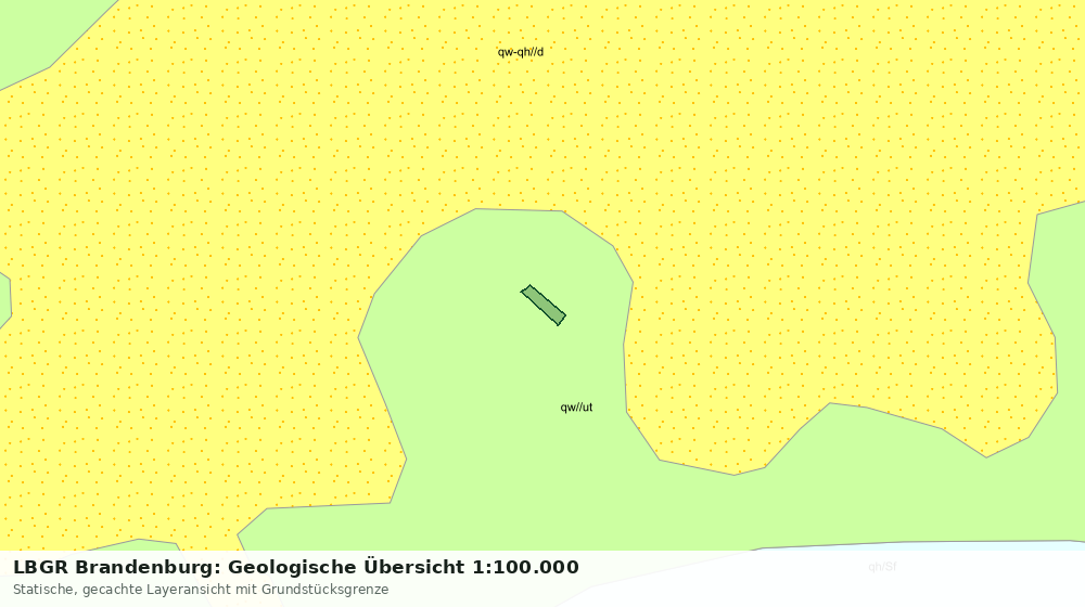 Statische Kartenansicht: LBGR Brandenburg: Geologische Übersicht 1:100.000