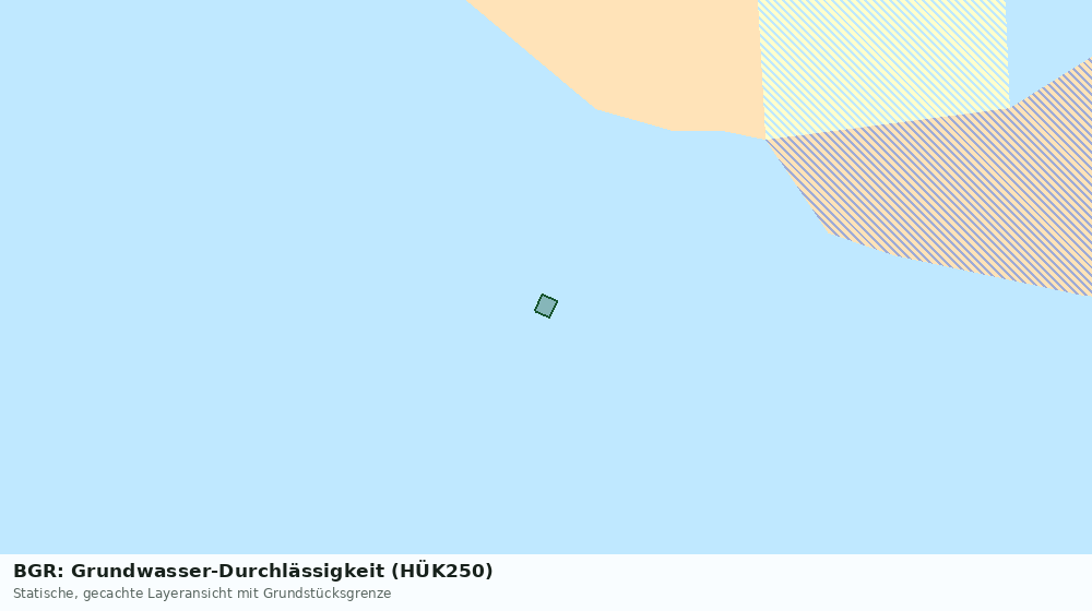 Statische Kartenansicht: BGR: Grundwasser-Durchlässigkeit (HÜK250)