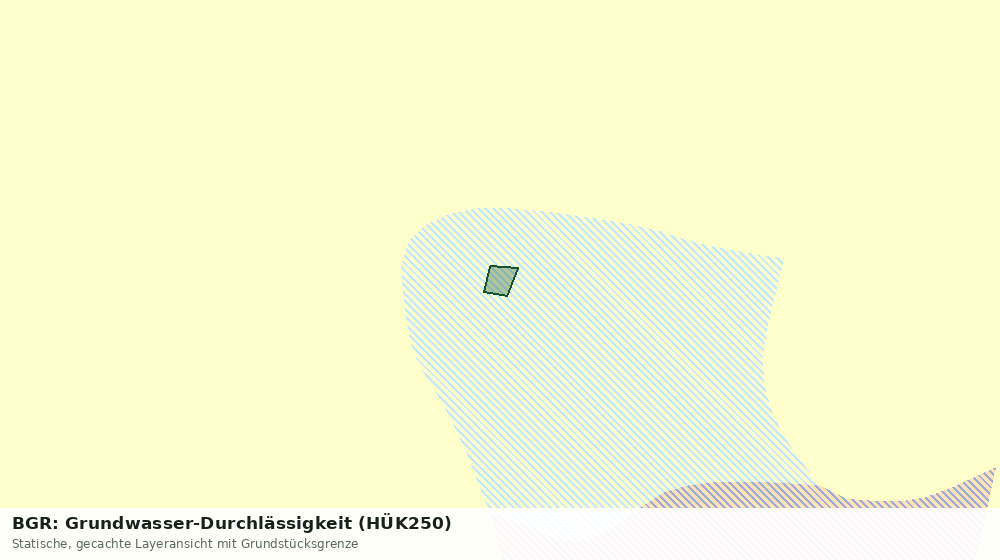 Statische Kartenansicht: BGR: Grundwasser-Durchlässigkeit (HÜK250)